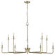 Marceline 10 Light 48 inch Modern Gold Chandelier Ceiling Light